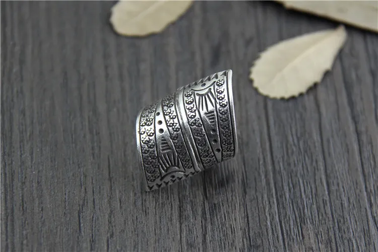 Посеребренные оптовая Тайский ручной посеребренные кольца мужчины и женщины
