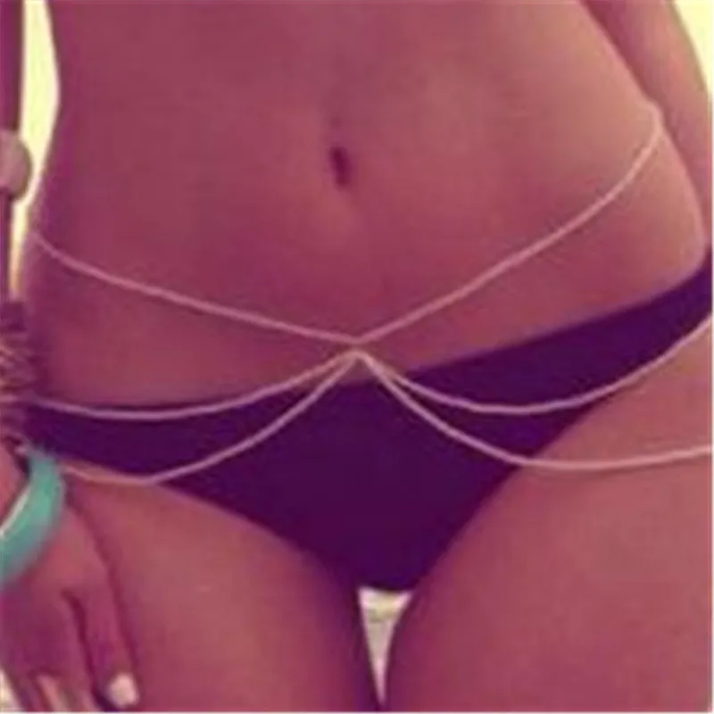 Новинка модная пикантная цепочка на талию бикини пикантные цепочки три живота