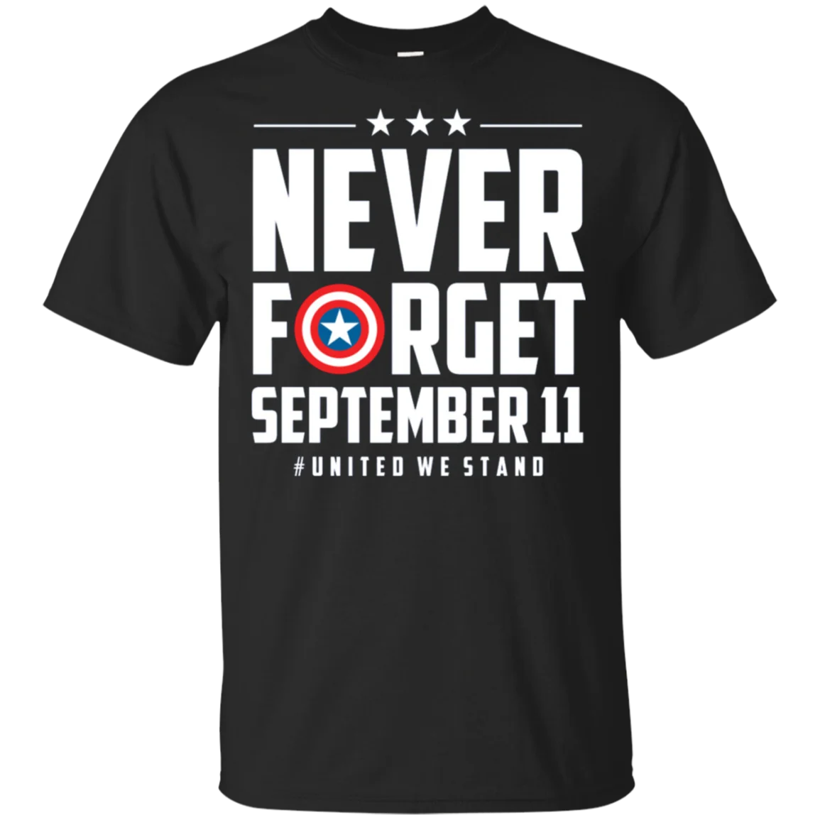 Never Forget September 11 # USA We Stand футболка черно-темно-синяя для мужчин-женщин | Мужская