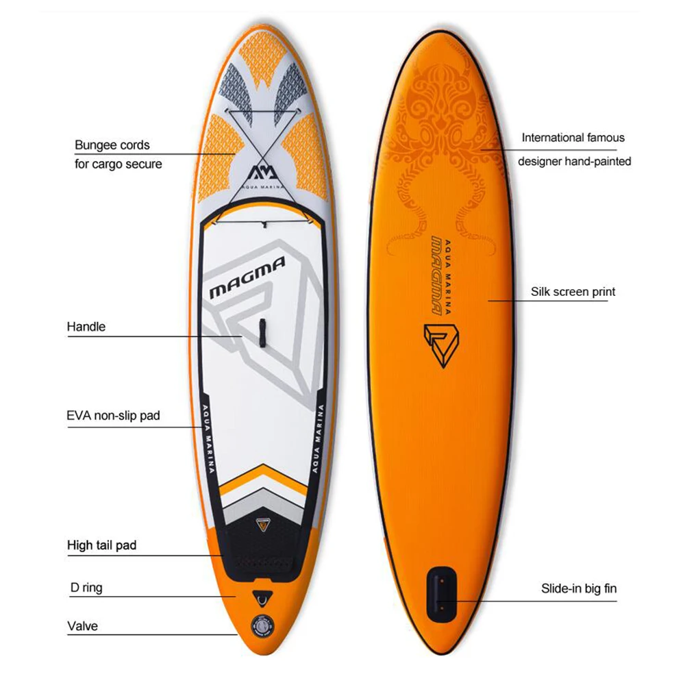 MAGMA 3 м/15 см sinflating Sand Up SUP Paddle Board с переносным рюкзаком/воздушным