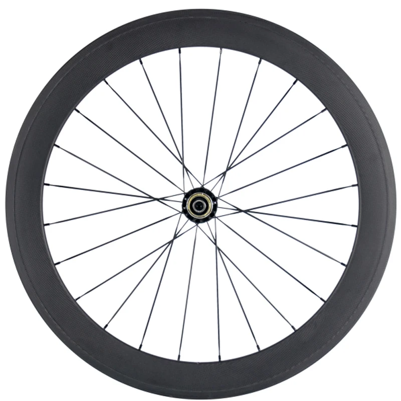 A Pair Front 50mm Rear 60mm Clincher Carbon Wheelset 3K Matte Road Bike Wheels With Powerway R36 Hub | Спорт и развлечения
