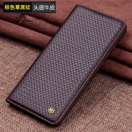Coffee 2 Чехол для мобильного телефона из натуральной кожи на магните для OnePlus 7 Pro OnePlus 7 OnePlus 6 OnePlus 6T OnePlus 5T чехол для телефона чехол-подставка - Цвет: Coffee 2