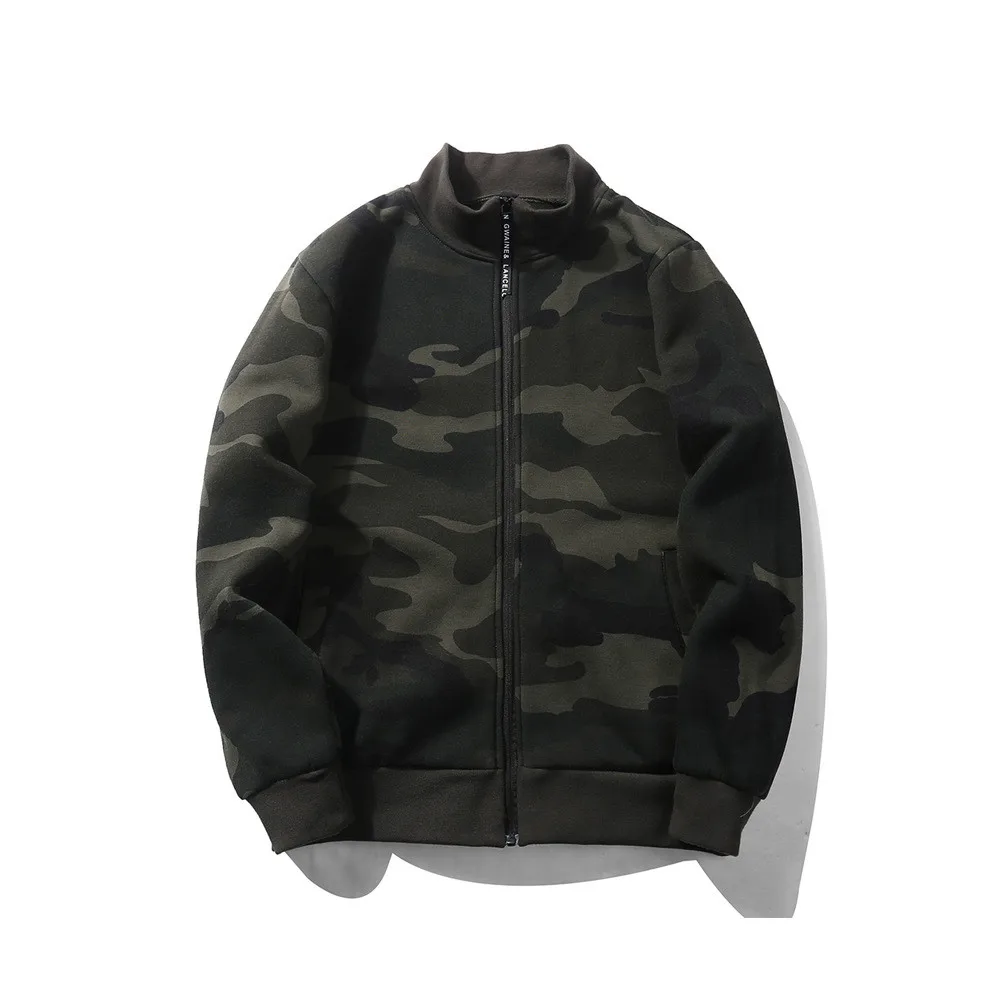 Мужская джинсовая куртка на молнии Повседневная качественная камуфляжная для