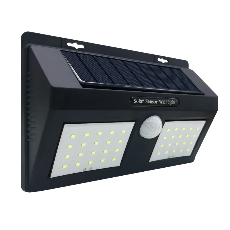 Уличный водонепроницаемый IP65 40LED солнечный светильник, солнечные панели, датчик движения, настенный светильник для крыльца, светильник для сада, забора, двора, ландшафтный светильник