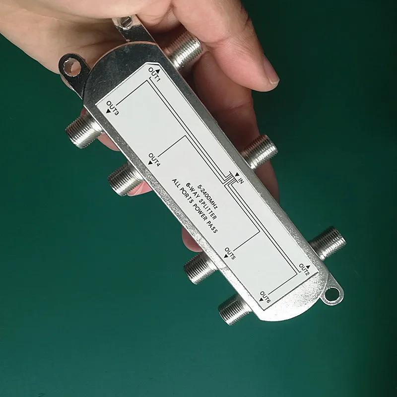 Оптовая продажа 6 способ сигнала спутниковый СПЛИТТЕР ТВ антенна RF коаксиальный