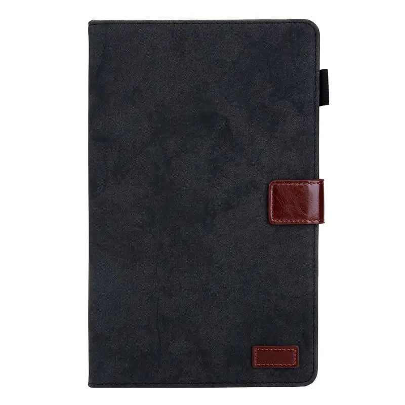 Black Деловой чехол для samsung galaxy tab S5e 10,5 SM-T720, чехол для SM-T725, чехол для планшета из искусственной кожи, чехол с откидной крышкой+ пленка+ ручка - Цвет: Black