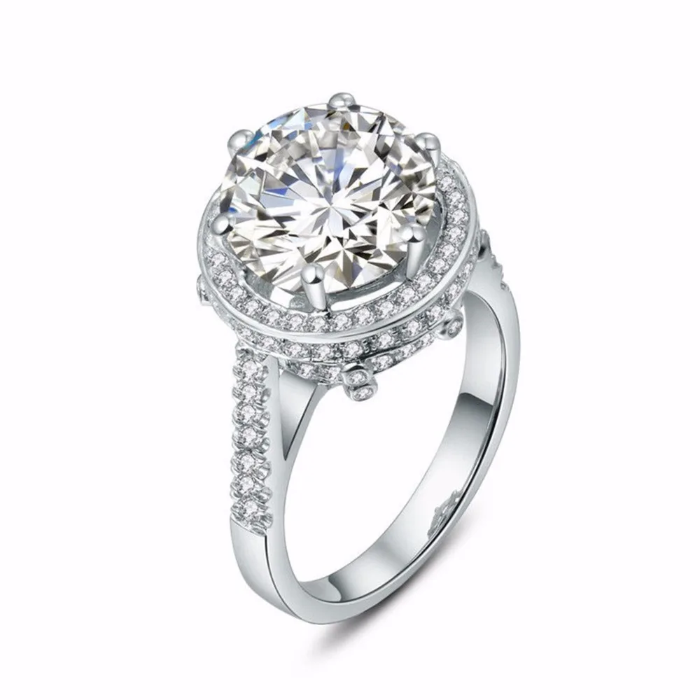 Оптовая продажа настоящее изумительное кольцо лорда положительное белое золото