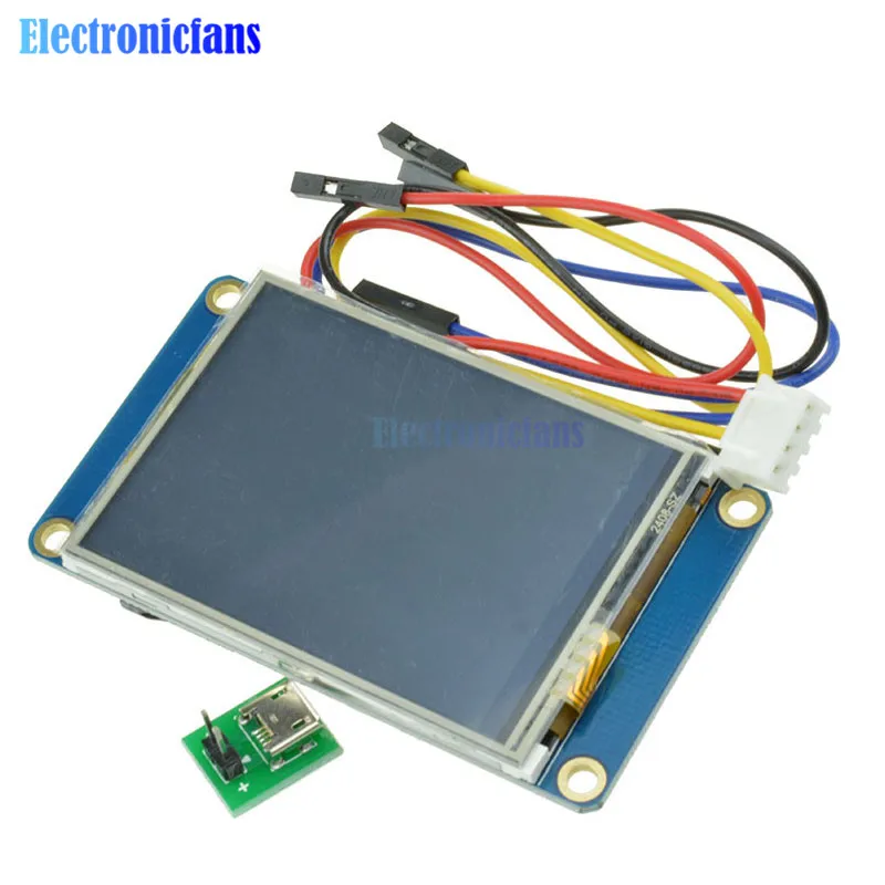 Резистивный сенсорный экран 2 4 дюйма TFT 4x320 240 UART HMI ЖК модуль дисплей для Arduino Raspberry