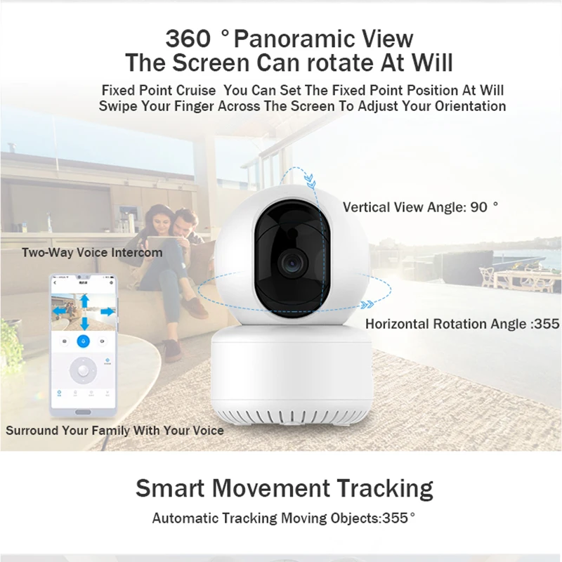 

720P Mini 1MP iCSee Wifi Camera HD 720P Pan Tilt Home Security Wireless Camera Motion Detection SD Card Slot Wifi CCTV Camera IR