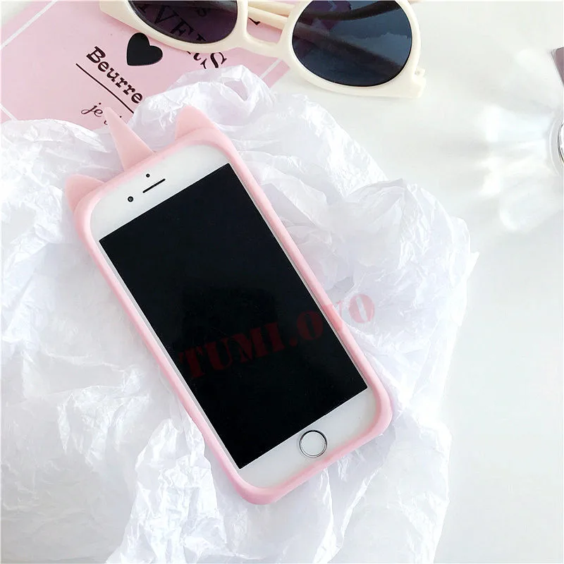 Luxury 3D Cartoon Candy Unicorn Phone Case for iPhone 5 5S 5SE 6 6S 7 8 Plus X Cases Soft Silicone Back Cover Capa Fundas | Мобильные