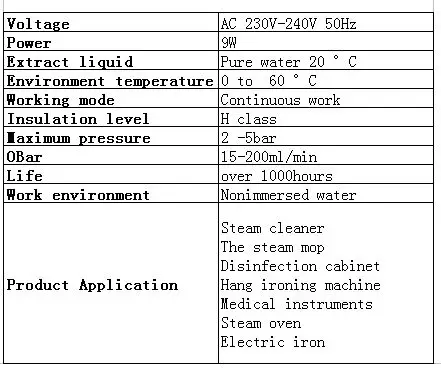 9W AC 230 V-240 V 50Hz Плунжерные газовые водяные электромагнитные насосы электромагнитный насос для паровой швабры/электроутюга и т. Д