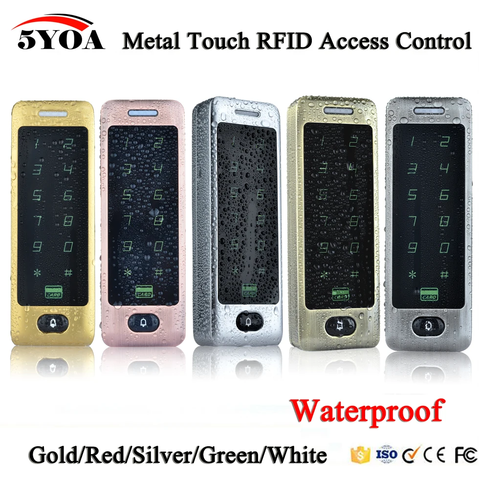 Водонепроницаемый металлический сенсорный 8000 пользователей дверь RFID Управление