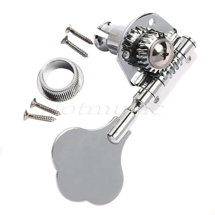 Набор из 4 Справа Bass Tuning Peg Тюнеры Тюнинг Ключи Хромированная|chrome handle|chrome full face