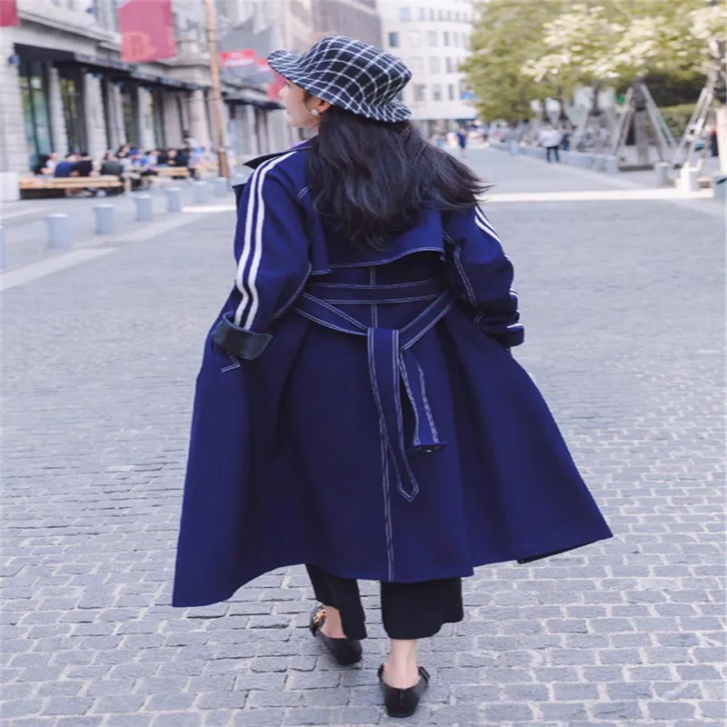 

Windbreaker women's Korean version 2019 early spring and autumn new temperament goddess wild coat w141