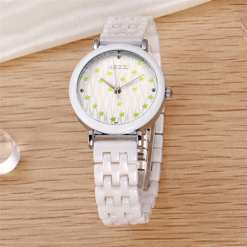 KEZZI New Design Top Brand Fashion Ceramic Set Drill And Store Quartz Dress Watch Women Hot Sale Free Shipping k1173 | Наручные часы