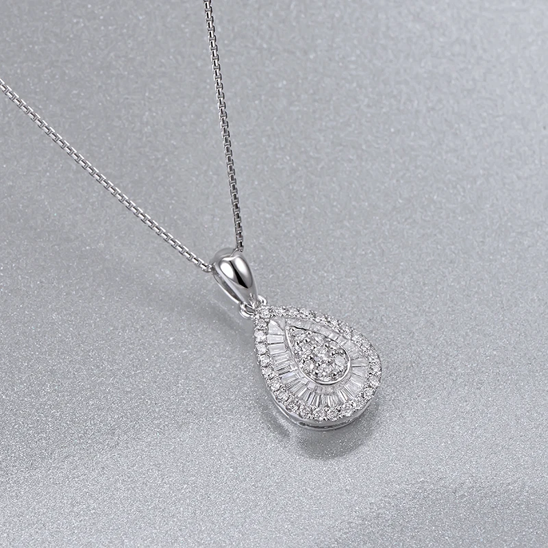 Caimao ювелирные изделия 14kt белого золота 0.53ct алмазный кулон для помолвки