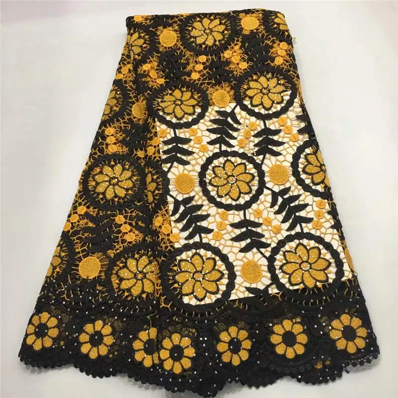 

Red And White African Mesh Lace Fabric 2019 High Quality Embroidered With Beads Nigerian Guipure Lace Fabric! ZQF61017