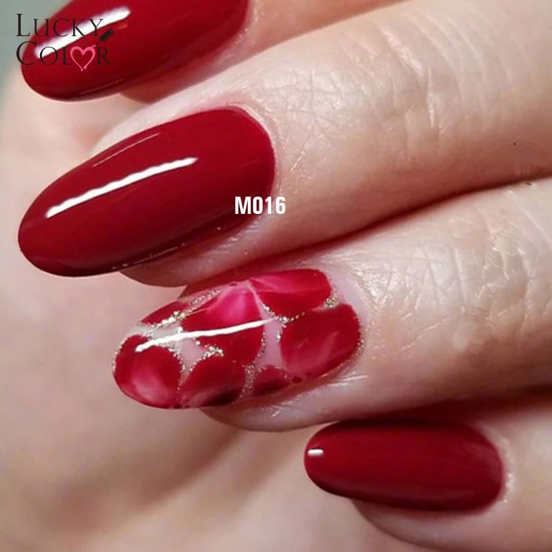 Гель лак для ногтей 12 видов цветов чистый красный высокое качество долговечный
