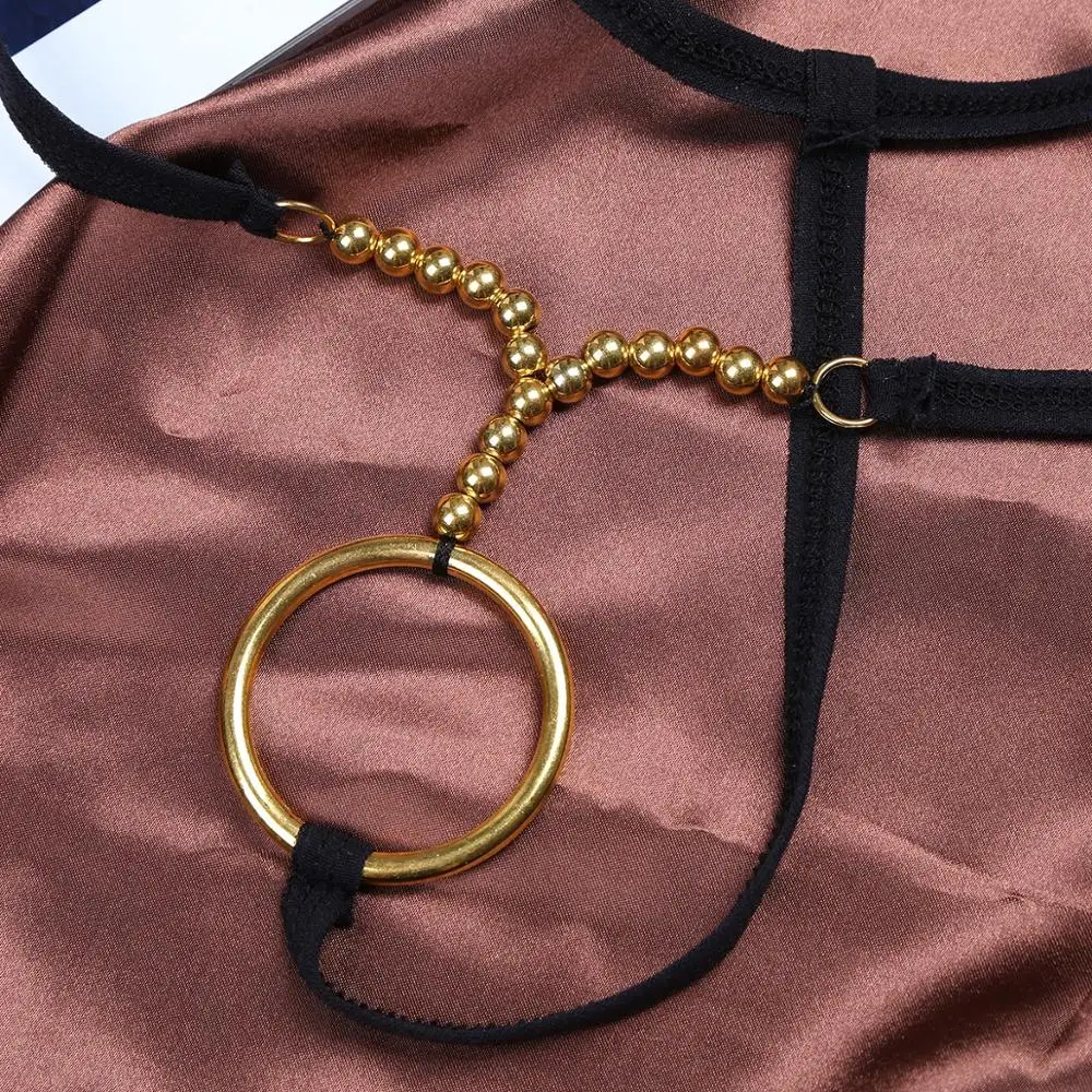 Сексуальное нижнее белье купальник стринги бикини трусики o образные кольца