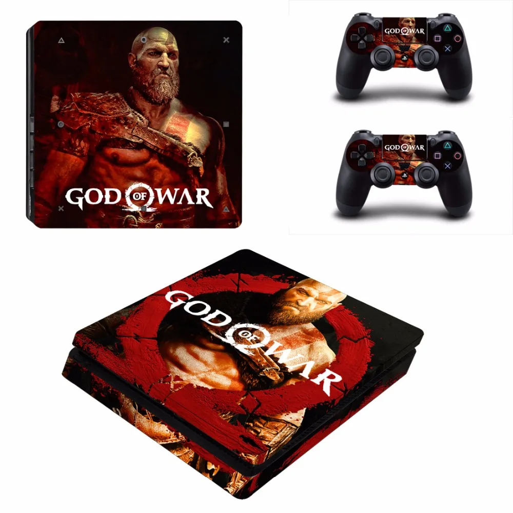Игра God of War 4 PS4 тонкая наклейка для sony playstation 4 консоль и 2 контроллера PS4 тонкая наклейка s винил