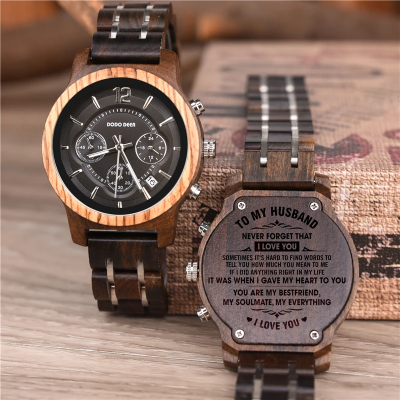 DODO DEER Luxury Women Watch Classic Wood Metal Chronograph Auto Date Display Relogio Feminino Top Brand Dropship DIY C01
