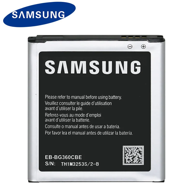 Оригинальный аккумулятор samsung для Galaxy Core Prime G360 G361 G360V G3608 G360H J2 J200 (2017) EB BG360BBE 2000 мАч
