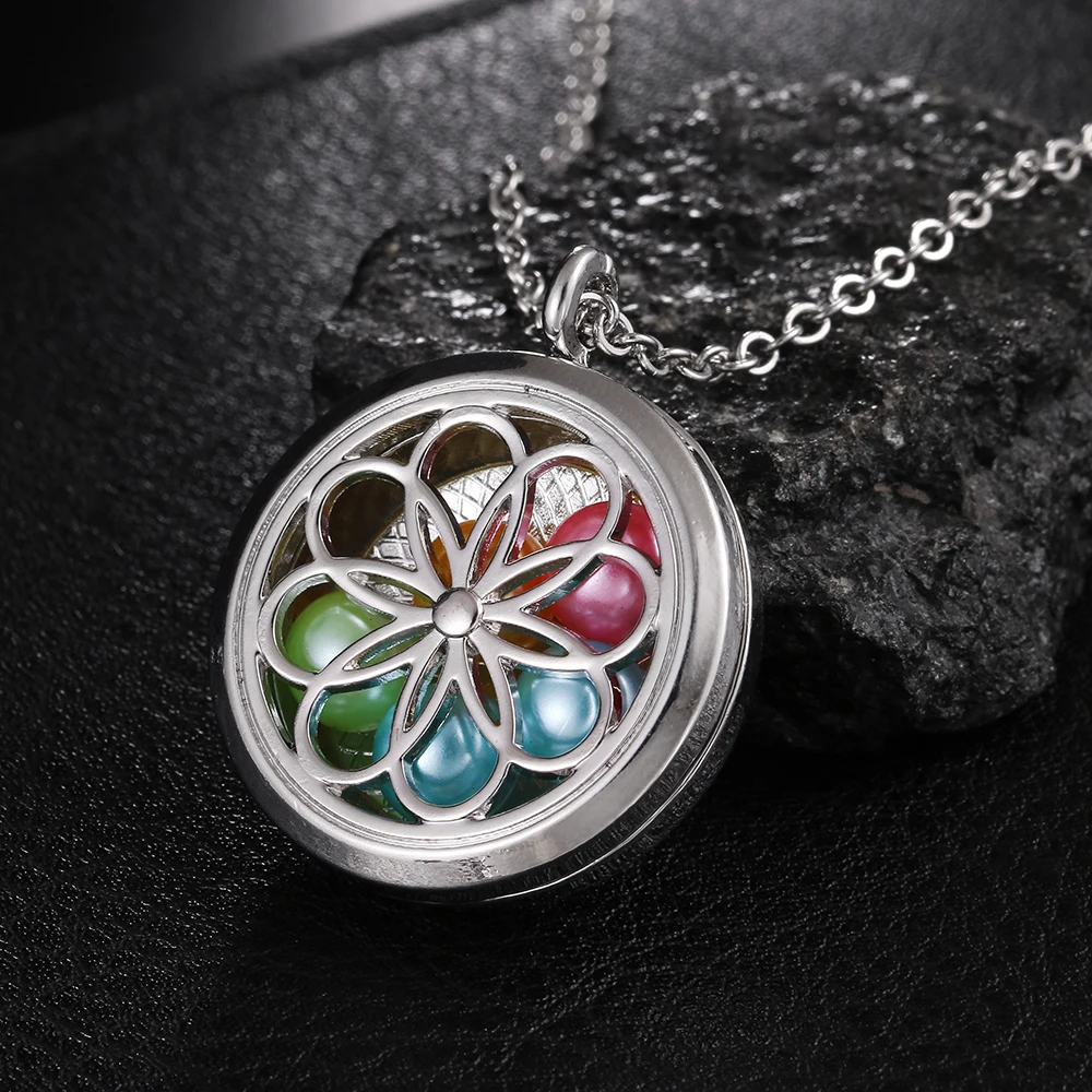 Ожерелье медальон с подвеской Sunlower Pearl Cage ожерелье из нержавеющей стали