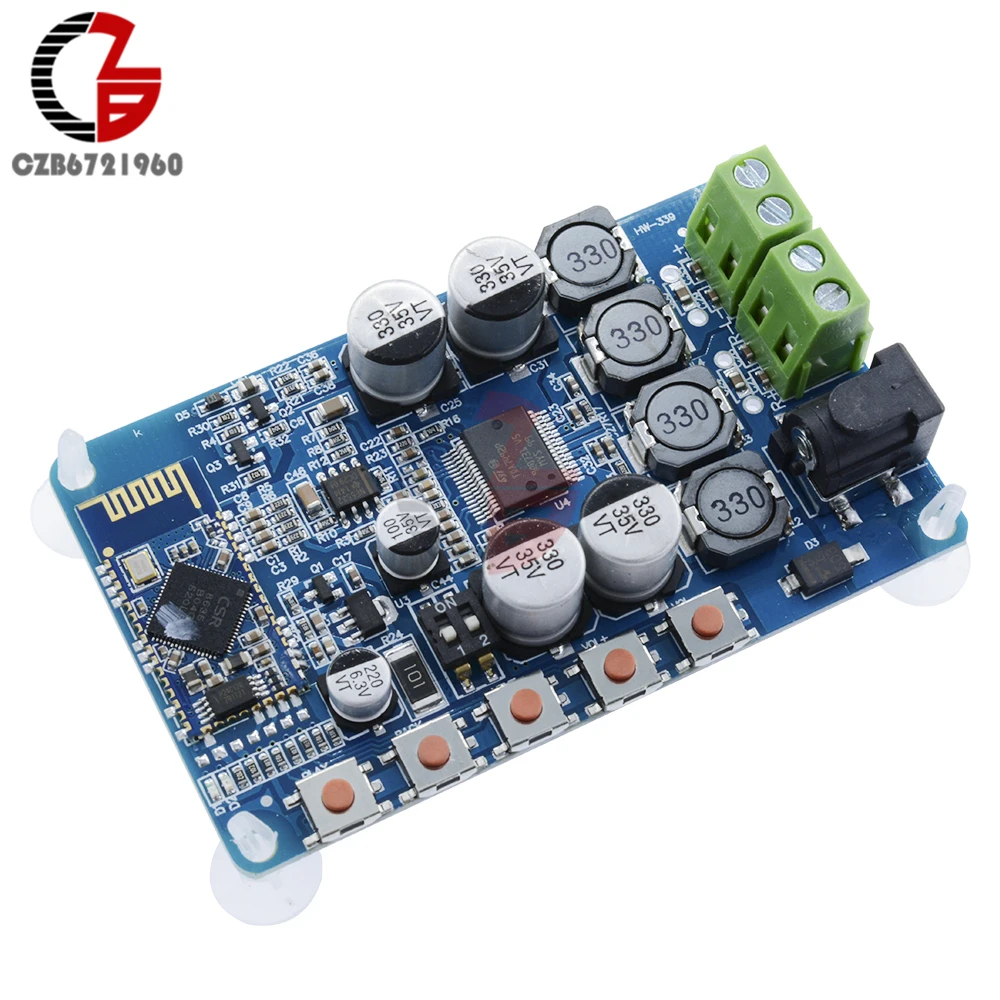 TDA7492P 50 Вт + CSR8635 Bluetooth 4 0 аудио приемник Цифровой усилитель плата|Соединители| |