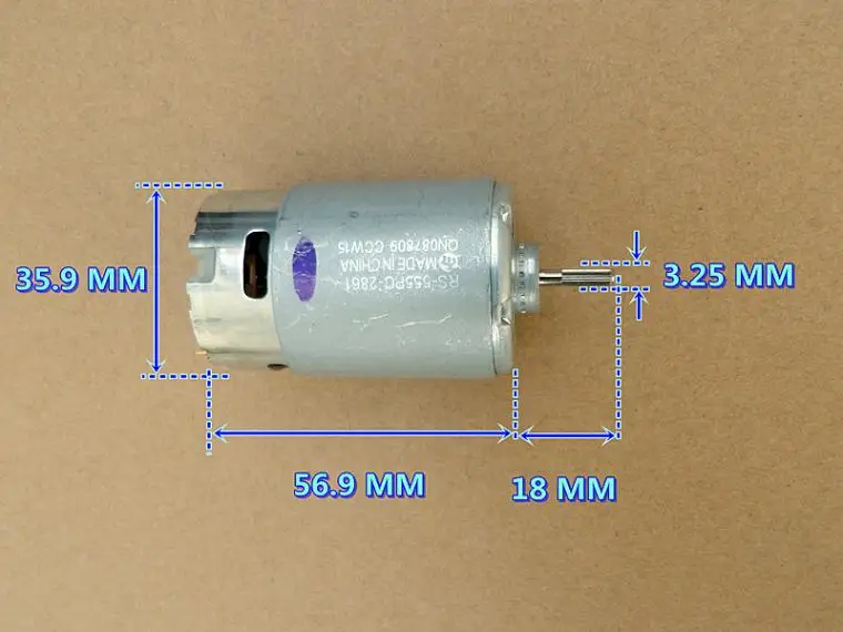 Мощный мотор MABUCHI 555 2861 DC24V 8500 об/мин с высоким крутящим моментом Двигатель