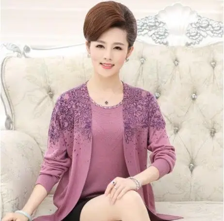 Осень зима 2019 пончо для матери комплект из двух предметов трикотажный женский