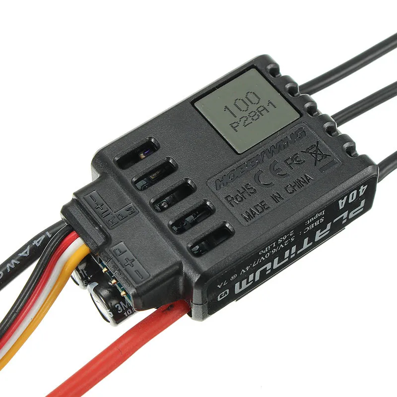 Оригинальный HOBBYWING Platinum 40A V3 Esc электронный регулятор скорости для 450 вертолета