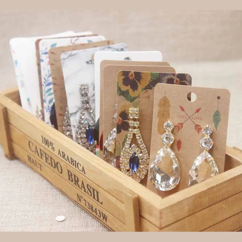 5x9 см цветок стиль серьги-гвоздики посылка карта Ловец снов узор маленькие серьги