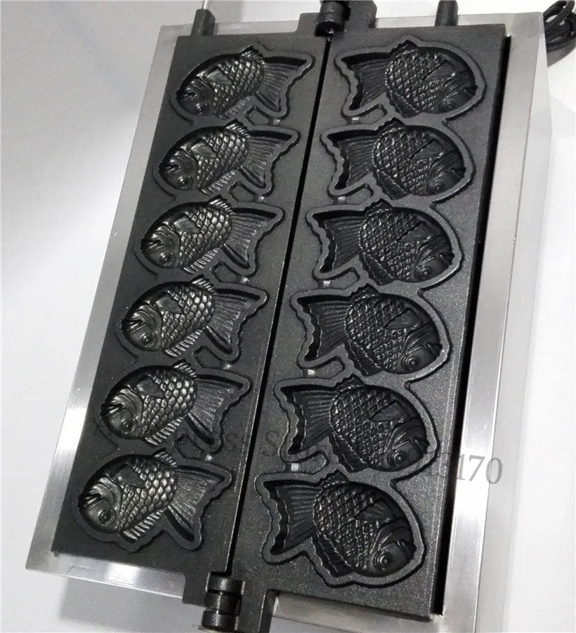 Taiyaki железные Запчасти для машины Taiyaki 2 шт./набор тефлоновое покрытие японская форма для выпечки торта в форме рыбы пластины новые замены