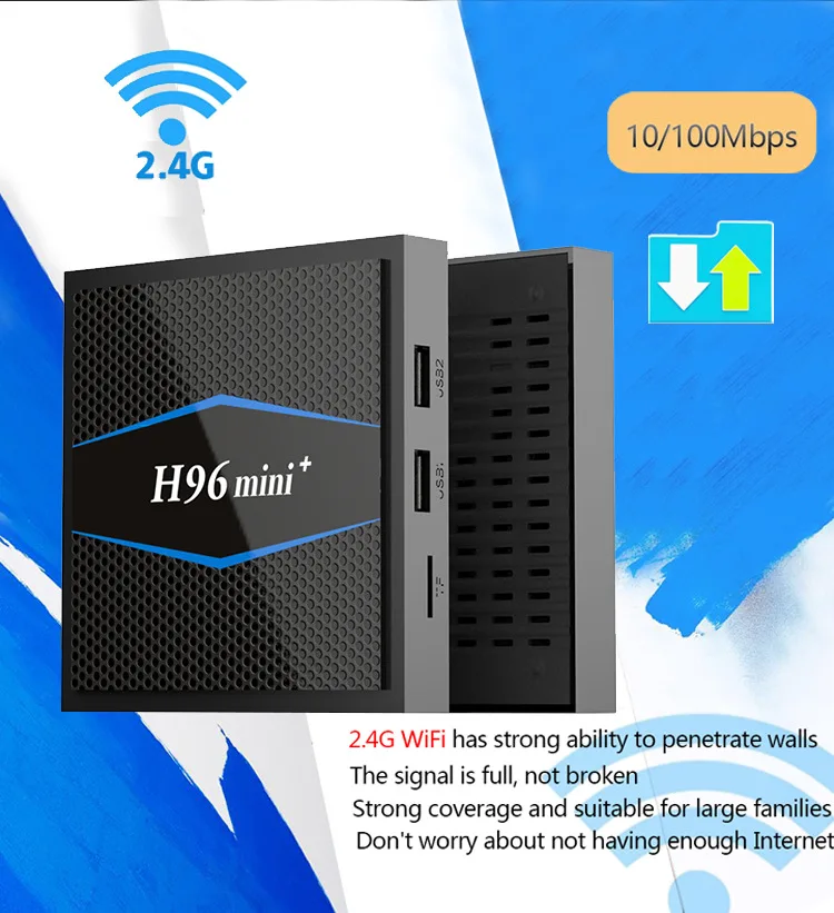 H96 Мини Android 7 1 ТВ-приемник с WiFi S905W smart tv box android 2 Гб ram четырехъядерный