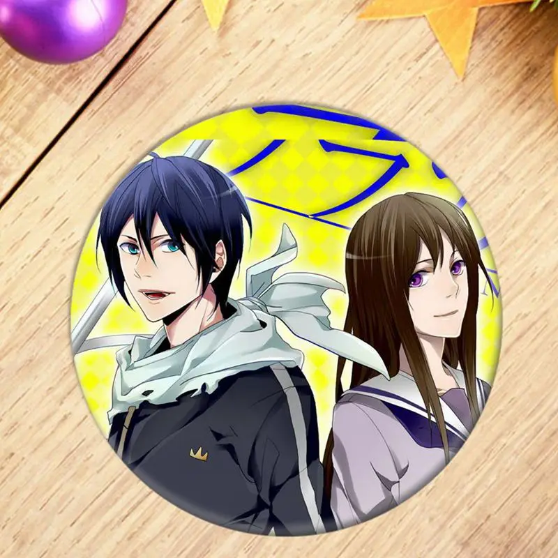 1pcs Anime Noragami Aragoto Yato Cosplay Badge Iki Hiyori Brooch Pin Yukine Collection Badge for Backpack Clothes