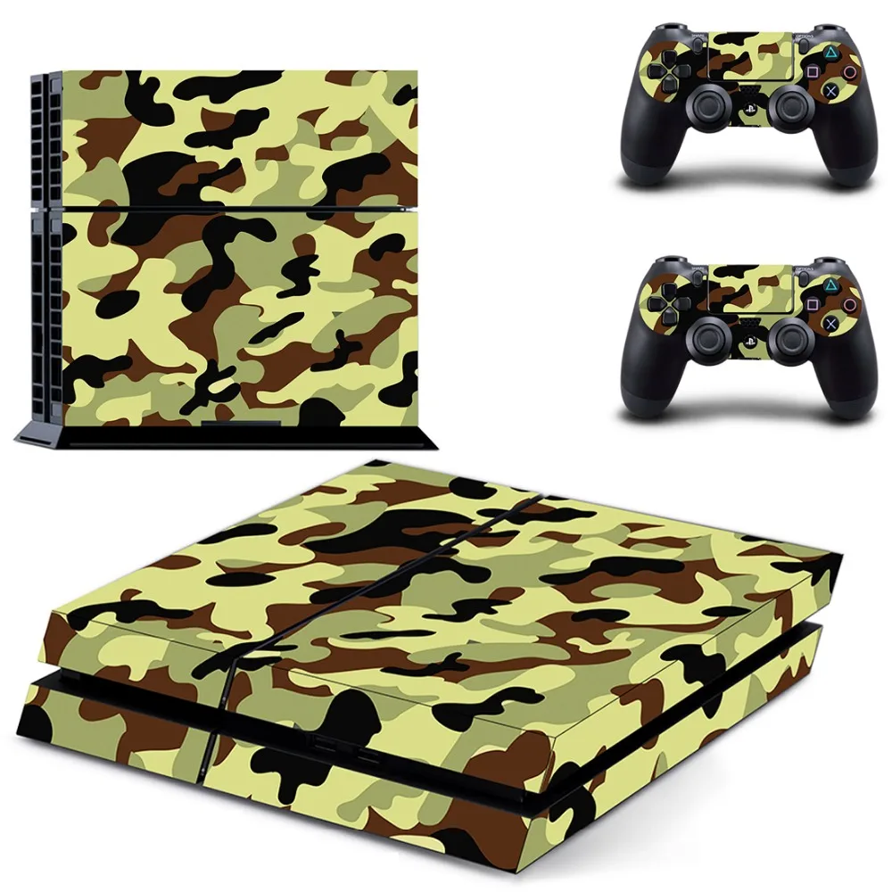 Наклейки для консоли PS4 Playstation 4 виниловые наклейки камуфляжные контроллеров