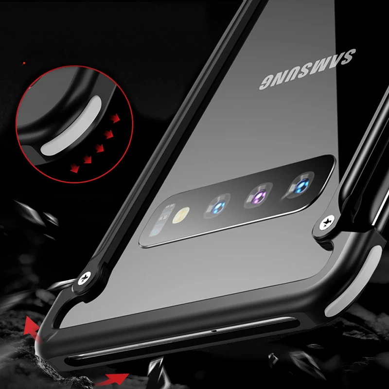 Оригинальный алюминиевый металлический чехол бампер для Samsung Galaxy S10e роскошный
