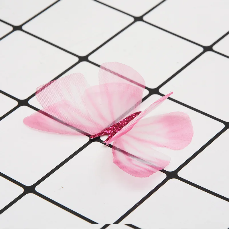 3D Шелковая бабочка DIY ремесло материалы для одежды чокер декор Одежда ручной