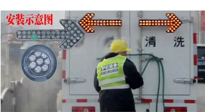Высокая звезда 23 W Led автомобиль/грузовик стрелы-ориентированные сигнальные огни, направление стрелки сигнальные огни для гаража, спринклера, квадратов, движения