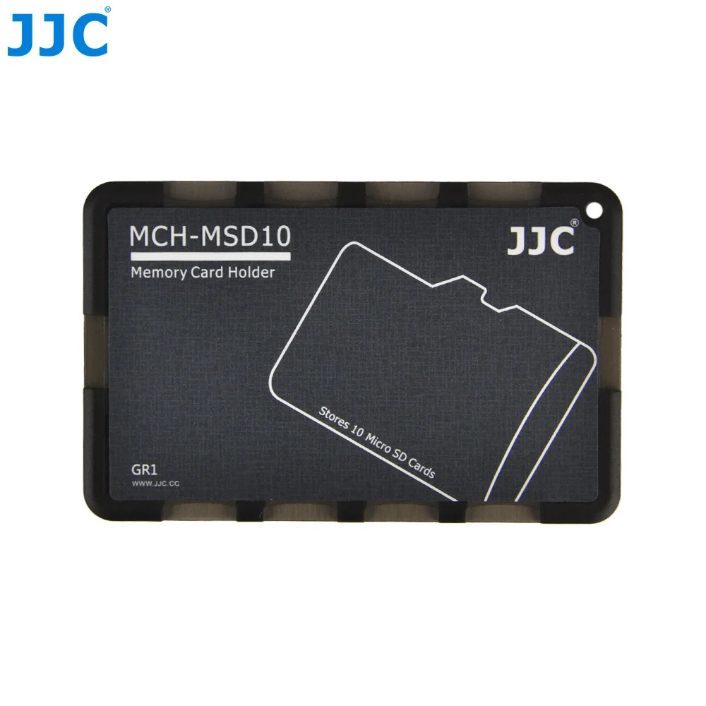 MCH-MSD10GR JJC MCH серия кредитных карт размер памяти держатель для карт памяти для 10 Micro SD карты камеры аксессуары - Цвет: MCH-MSD10GR