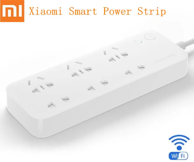 Оригинальный Xiaomi Mijia Smart power Strip Intelligent 6 портов WiFi беспроводной пульт