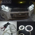 HochiTech для Chevrolet Sonic T300 2011- 2015 ультра яркий дневной свет DRL CCFL ангельские глазки демонические глаза комплект теплый белый гало кольцо