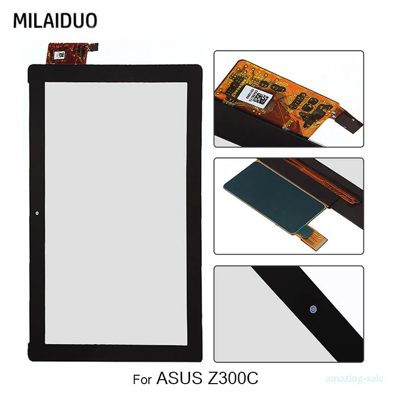 Сенсорный экран для Asus Zenpad 10 Z300 Z300C P021 Z300CG дигитайзер ЖК внешняя панель Переднее стекло сенсор планшет черный