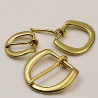 solid brass heel bar buckle end bar belt half buckle single pin for leather craft bag belt strap webbing clasps