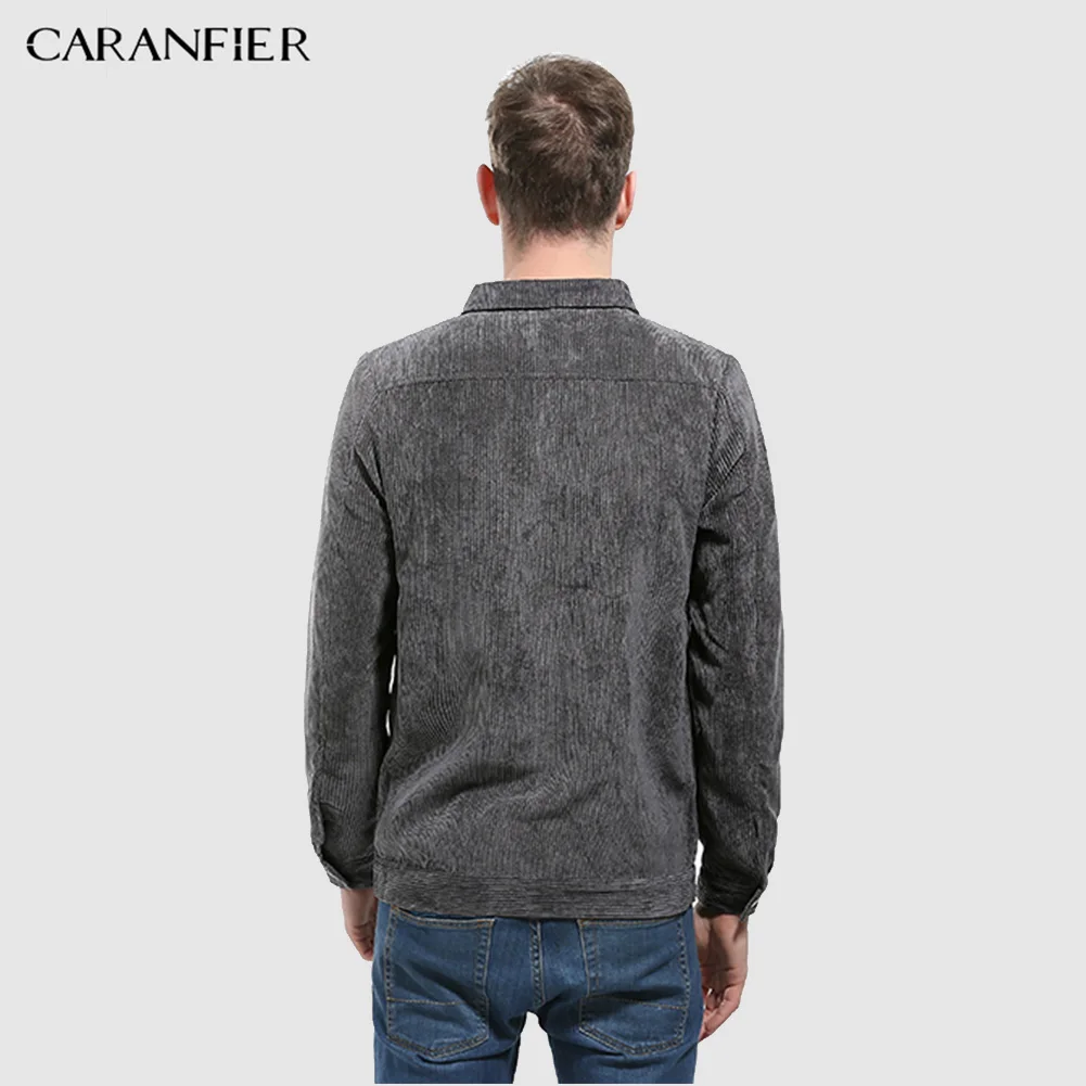 Мужские куртки CARANFIER модная универсальная однотонная верхняя одежда в полоску с