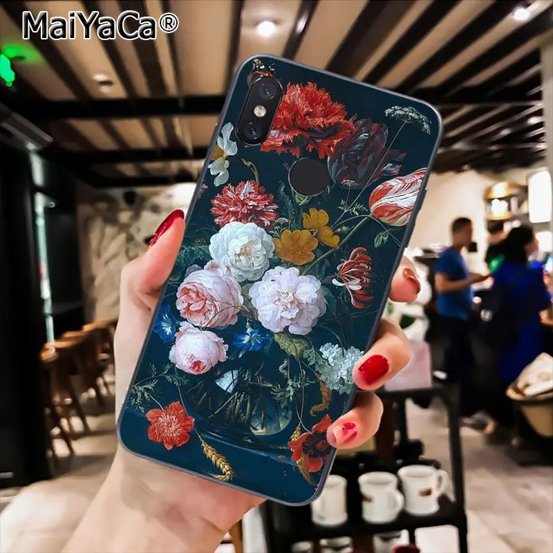 Классический чехол MaiYaCa для телефона с рисунком цветов бабочек в вазе Xiaomi Redmi8 4X 5S