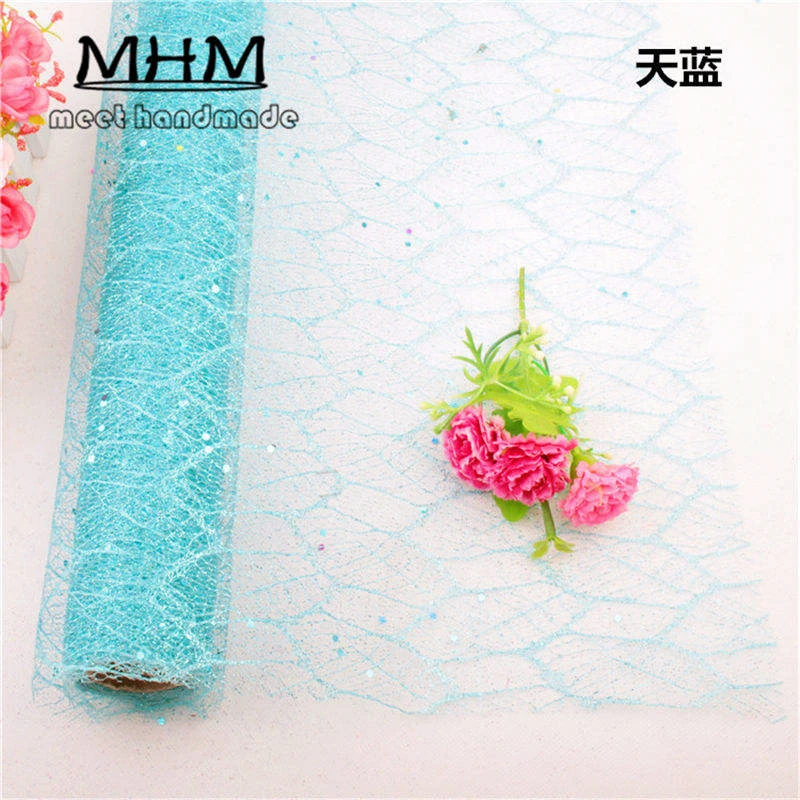 Блестящий рулон тюля с блестками 5 ярдов 50 см катушка пачка Свадебная отделка