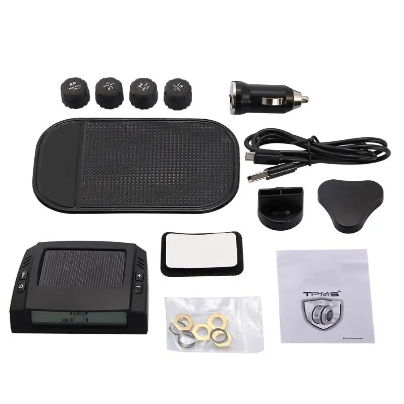 Carchet tpms шины Давление мониторинга Intelligent Системы 4 внешних Датчики солнечной
