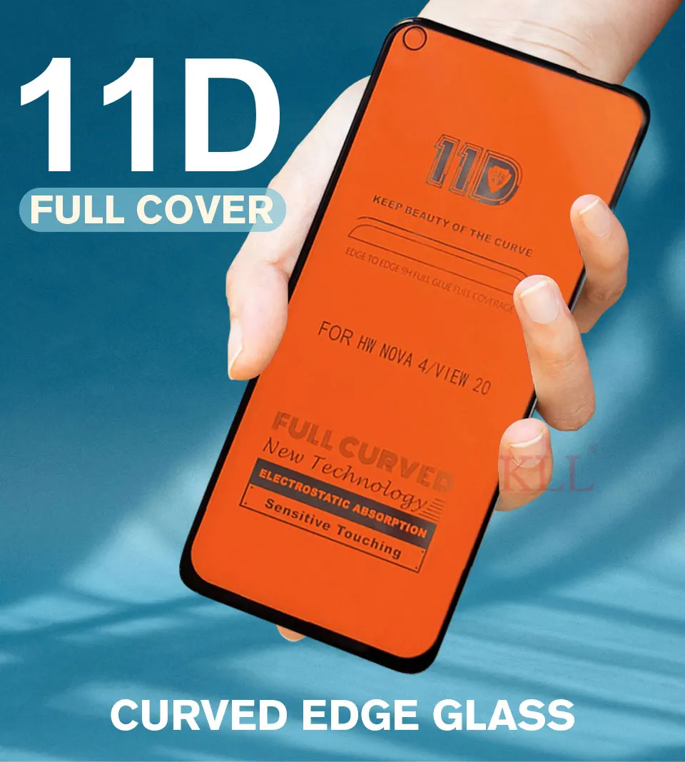 11D полное покрытие из закаленного стекла для huawei Nova 4 4e 3 3i 3e mate 20 Lite Защита экрана для huawei P30 P20 Lite Y7 Y6 Pro Prime