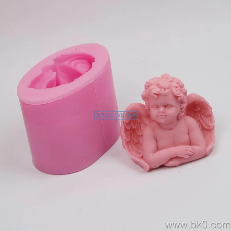 BJ021 3d силиконовые формы мыло Ангел свечи s ручной работы милый ребенок diy для украшения торта